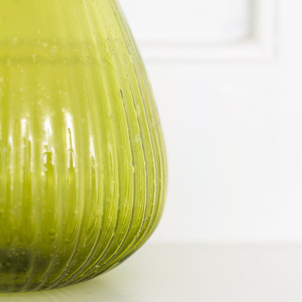Recycled Glass Jade Vase - MK21825 - Uneeka