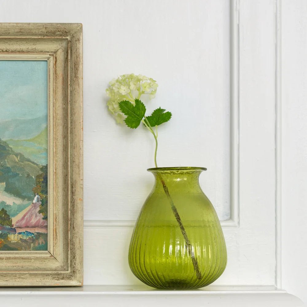 Recycled Glass Jade Vase - MK21825 - Uneeka