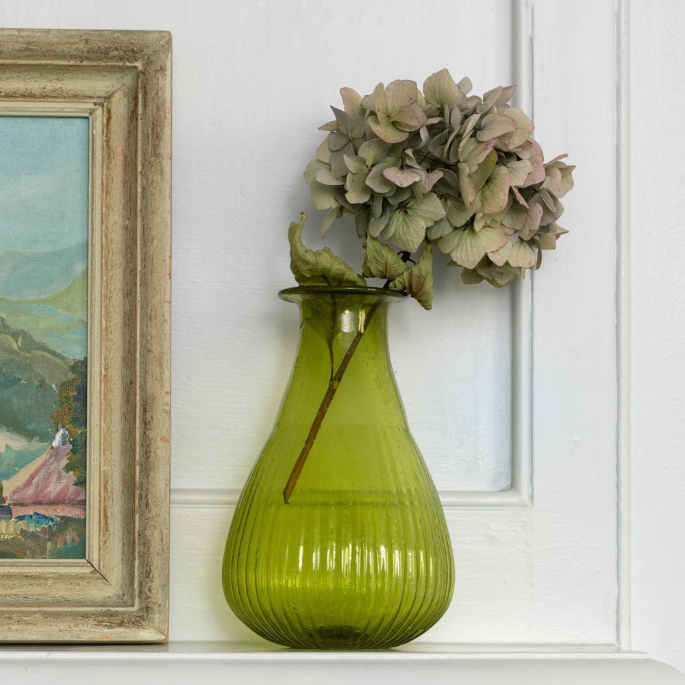 Recycled Glass Jade Vase - MK21825 - Uneeka