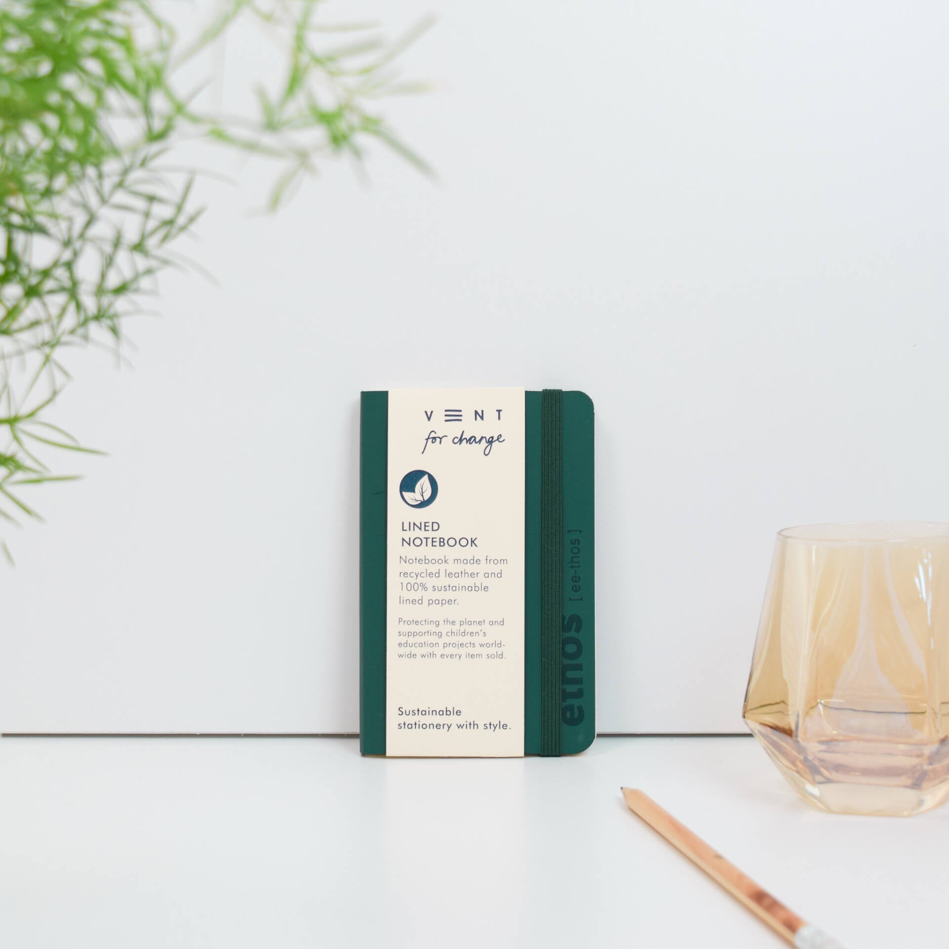 Recycled Leather A6 Lined Notebook - 251 - Uneeka