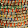 Recycled Sari Round Grass Baskets - PROK015 - S - Uneeka