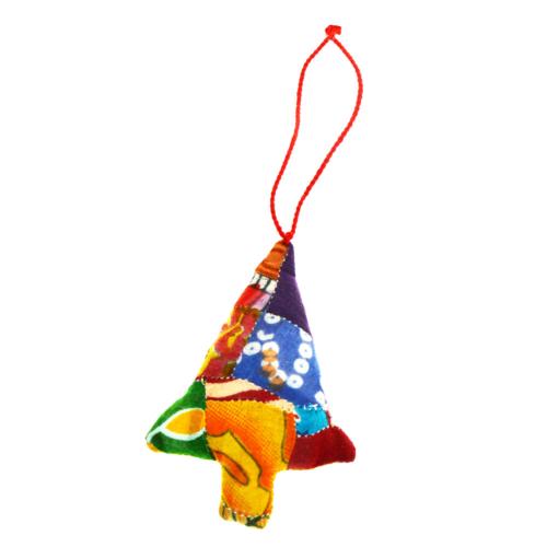 Recycled Sari Tree Hanging Decoration - PRX001 - Uneeka