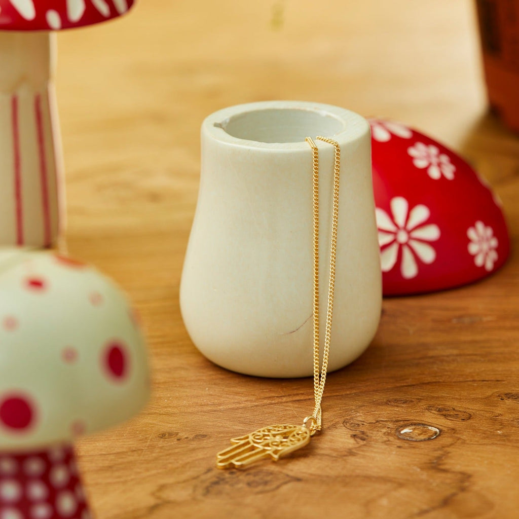 Red & Cream Woodland Mushroom Trinket Pot - SS29 - Uneeka