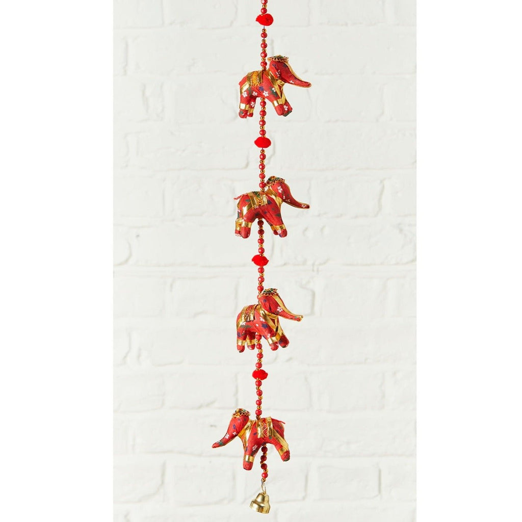 Red Indian Elephant Hanging Decoration - STR92 - Uneeka