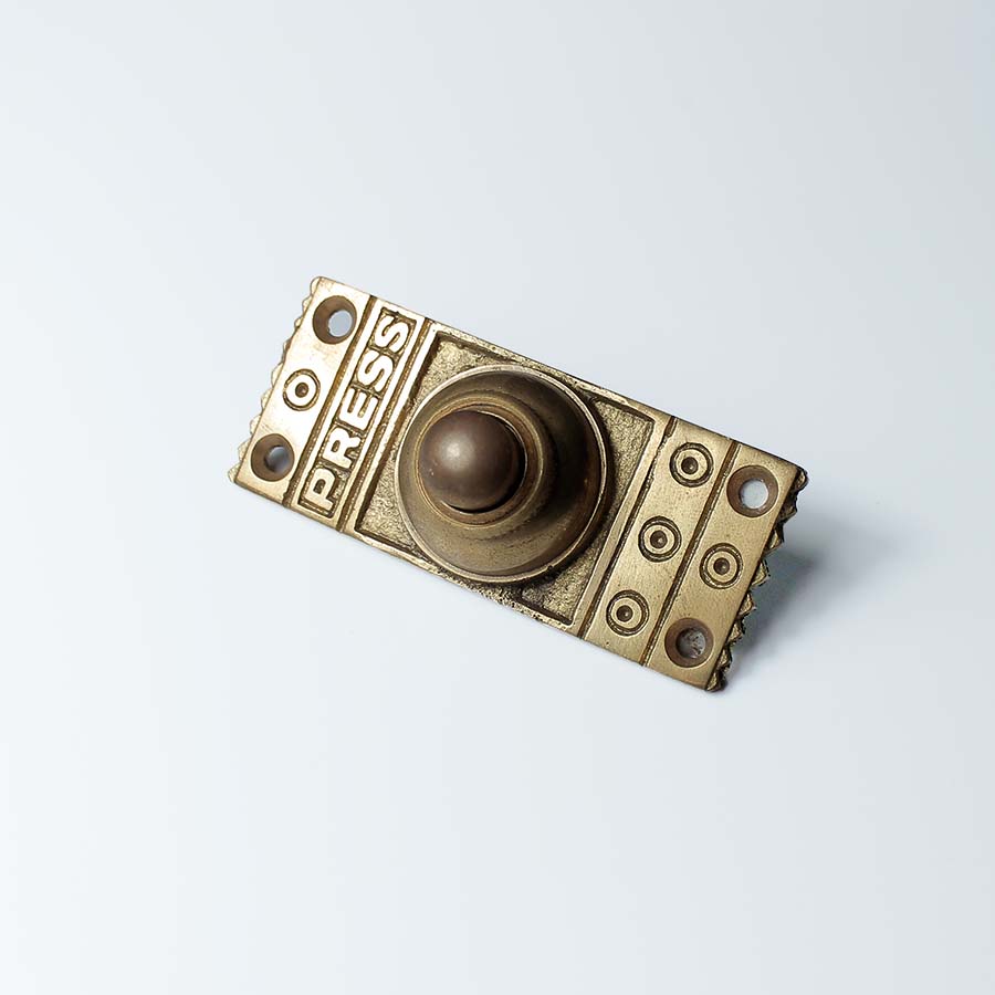 Retro Design Solid Brass Push Press Door Bell - 01.358R.SB.75 - Uneeka