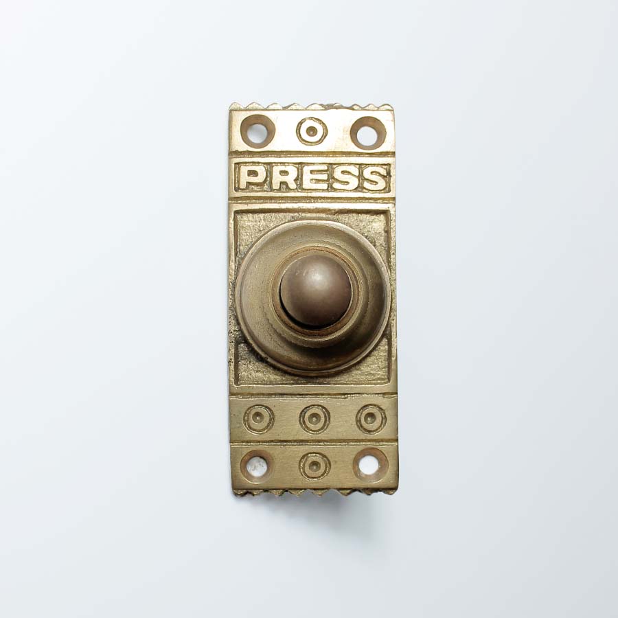 Retro Design Solid Brass Push Press Door Bell - 01.358R.SB.75 - Uneeka