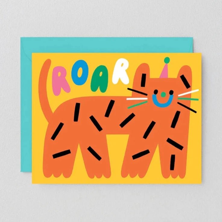 Roar Tiger Kids Greetings Card - KC012 - Uneeka