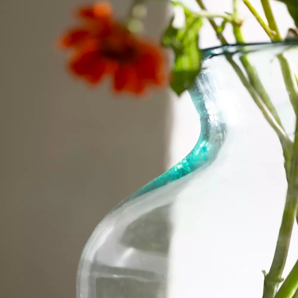 Rotund Recycled Glass Vase - DE2437655 - Uneeka