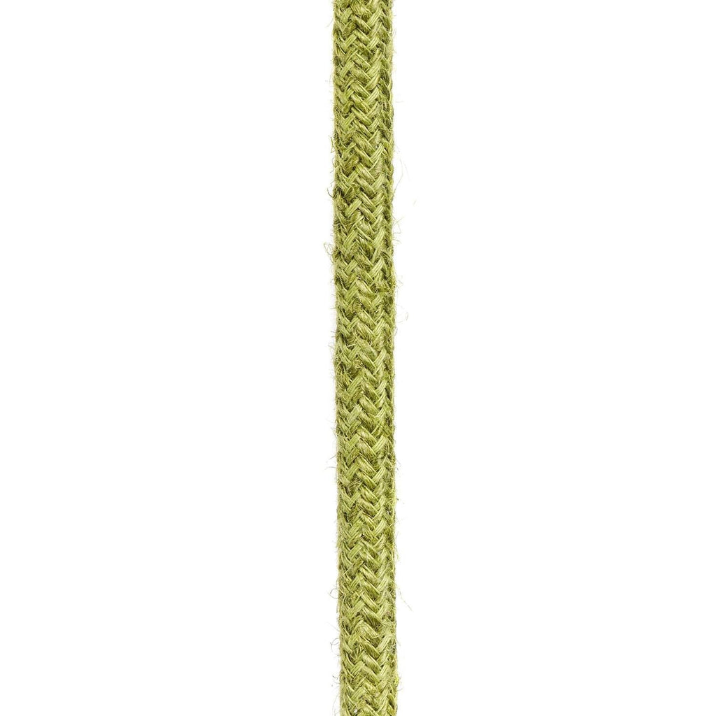 Round 3 Core Electric Cable Covered with Jute Fabric in Hay Green - XZ3RN23 - Uneeka