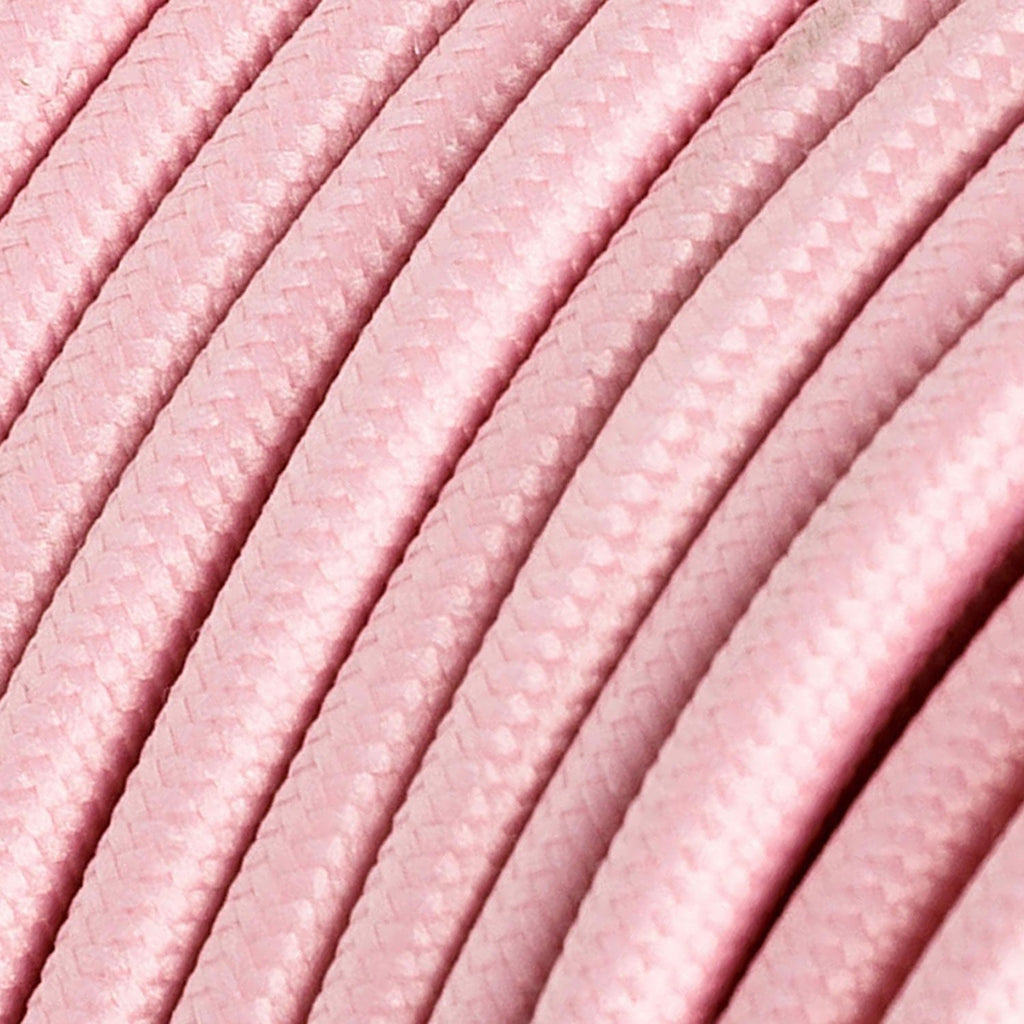 Round 3 Core Electric Cable Covered with Rayon in Baby Pink* - XZ3RM16 - Uneeka