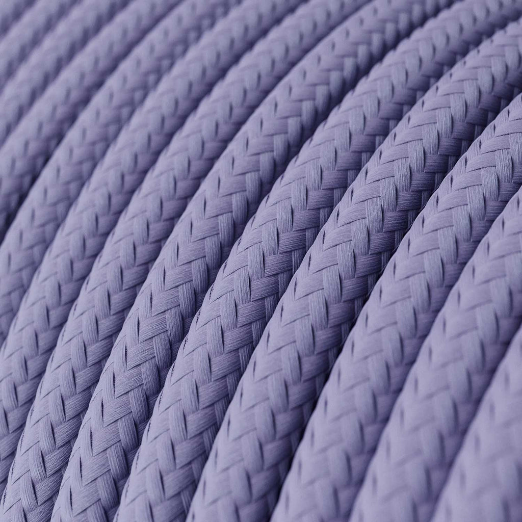 Round 3 Core Electric Cable Covered with Rayon in Lilac* - XZ3RM07 - Uneeka