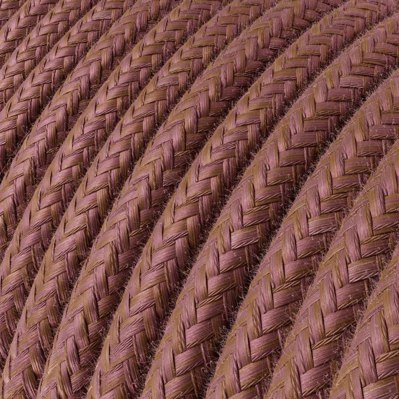 Round 3 Core Electrical Cable Covered with Cotton in Pastel Magenta* - XZ3RX11 - Uneeka