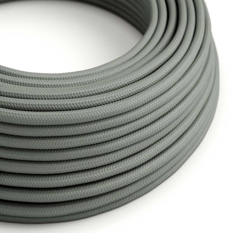 Round 3 Core Electrical Cable Covered with Rayon in Grey - XZ3RM03 - Uneeka