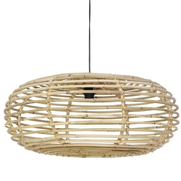 Round Natural Rattan Hanging Lamp - 2901730 - Uneeka