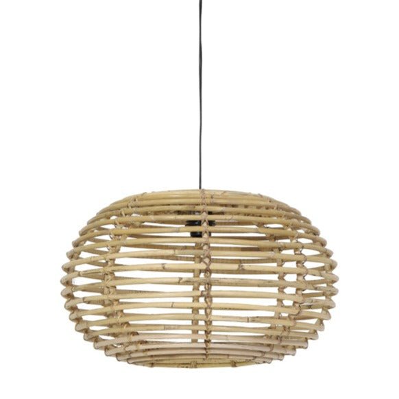 Round Natural Rattan Hanging Lamp - 2903430 - Uneeka