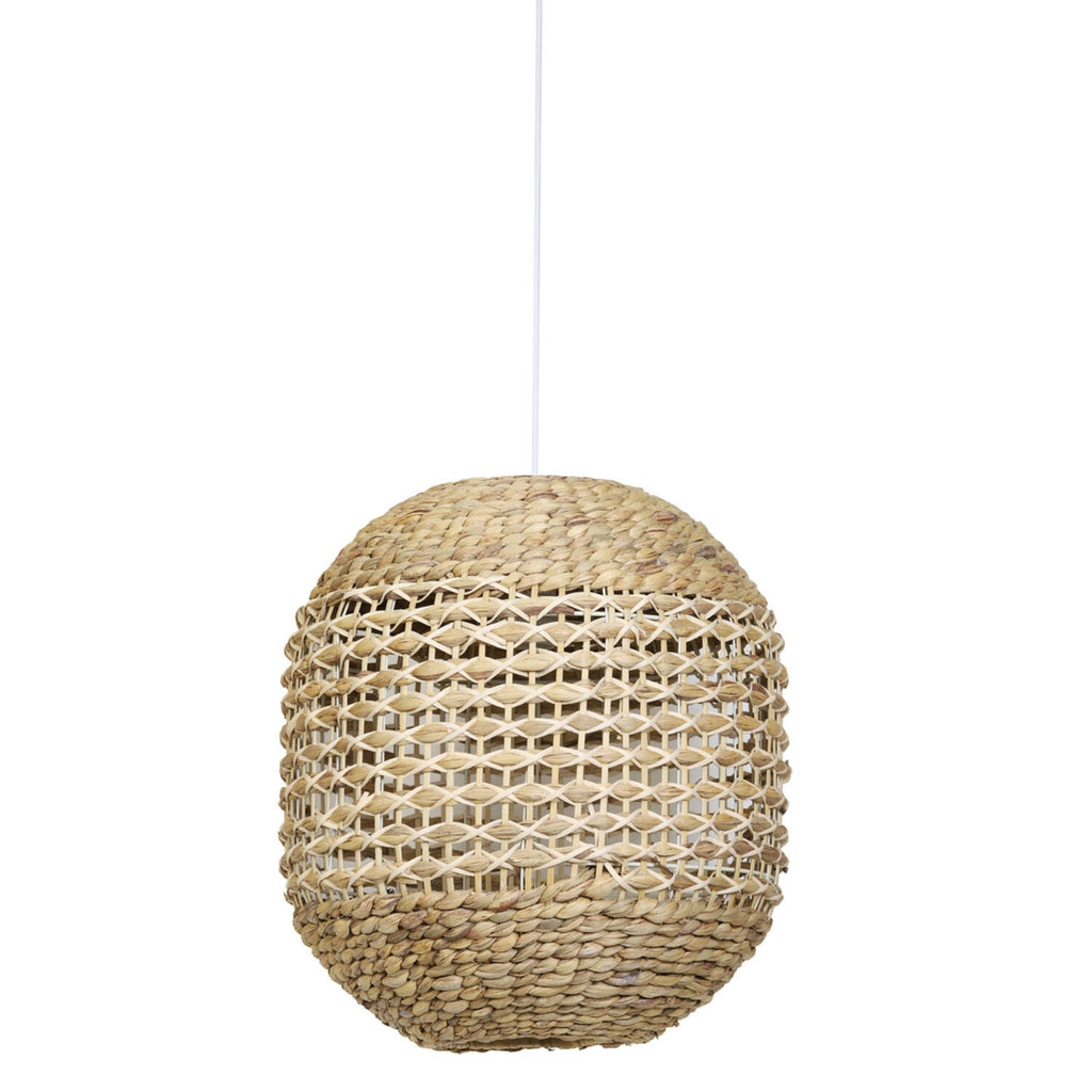 Round Water Hyacinth Natural Hanging Lamp - 2936426 - Uneeka