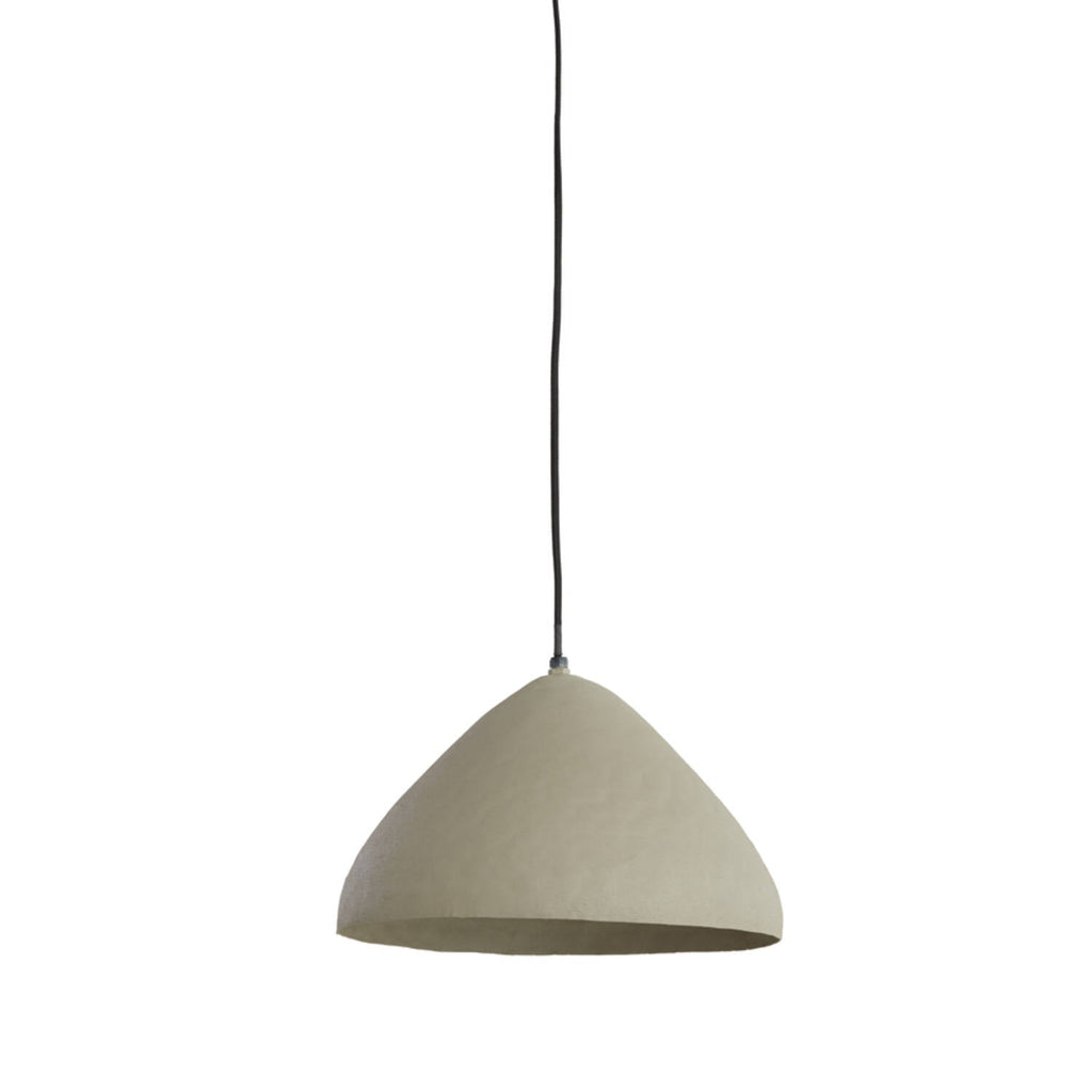 Rounded Matt Light Grey Iron Hanging Lamp - 2978325 elimo - Uneeka