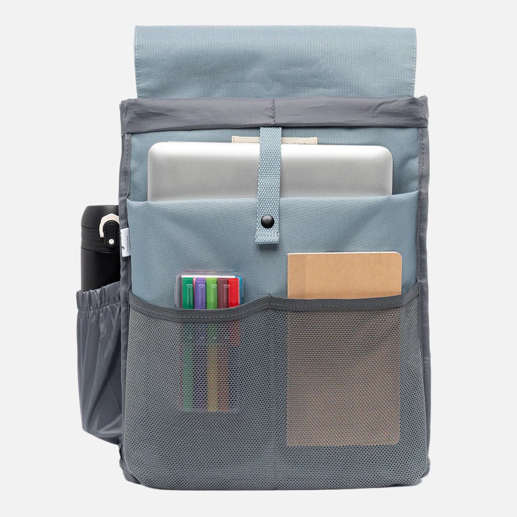 Rounded Single Clip Recycled Plastic Backpack - 8435382604249 - Uneeka