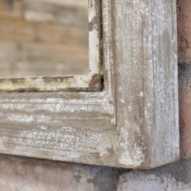 Rustic Arch Wood & Metal Wall Mirror - 4251 - Uneeka