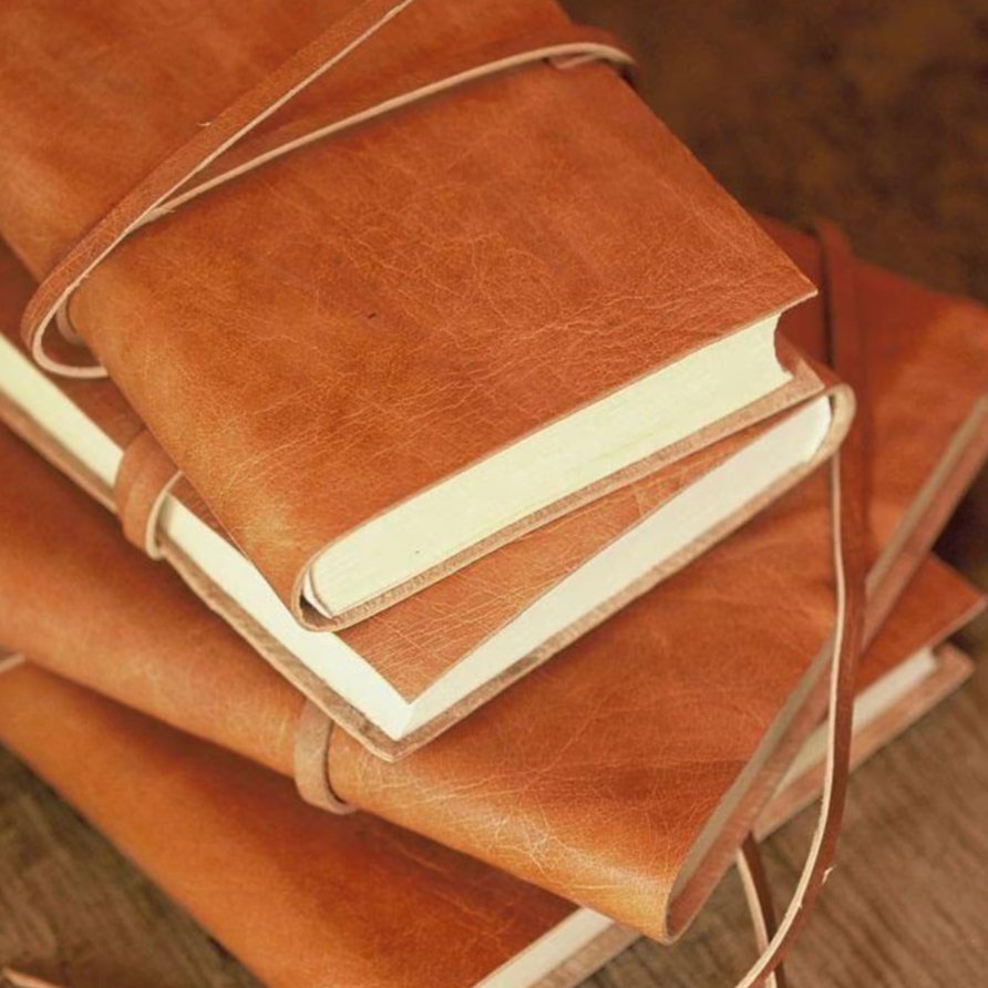 Rustic Tanned Leather Journal - RL0138 - Uneeka