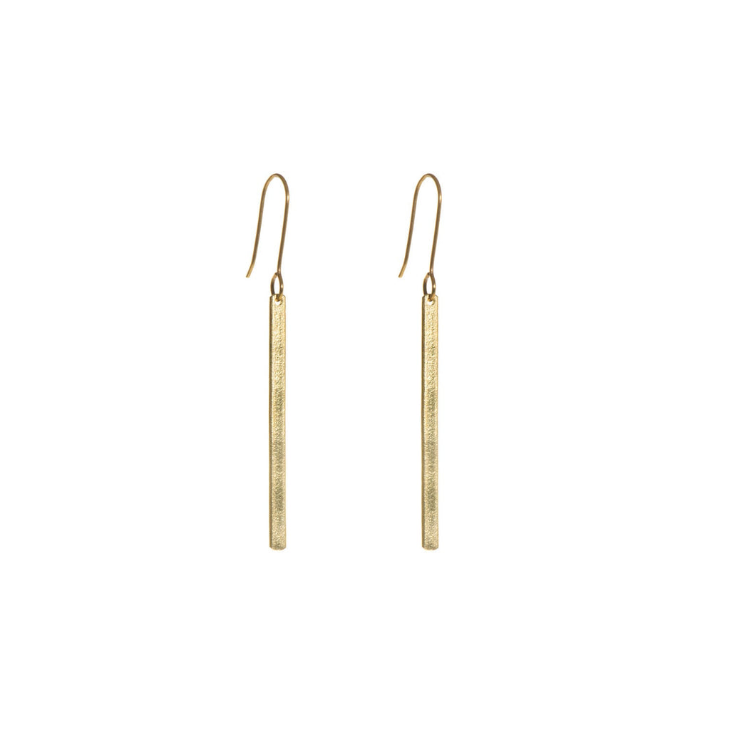 Ruthi Brass Bar Drop Earrings - HB551003 - Uneeka