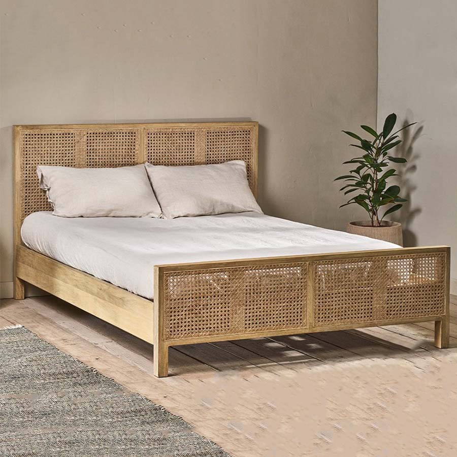 Saharsa Natural Bed Frame - SB6901 - Uneeka