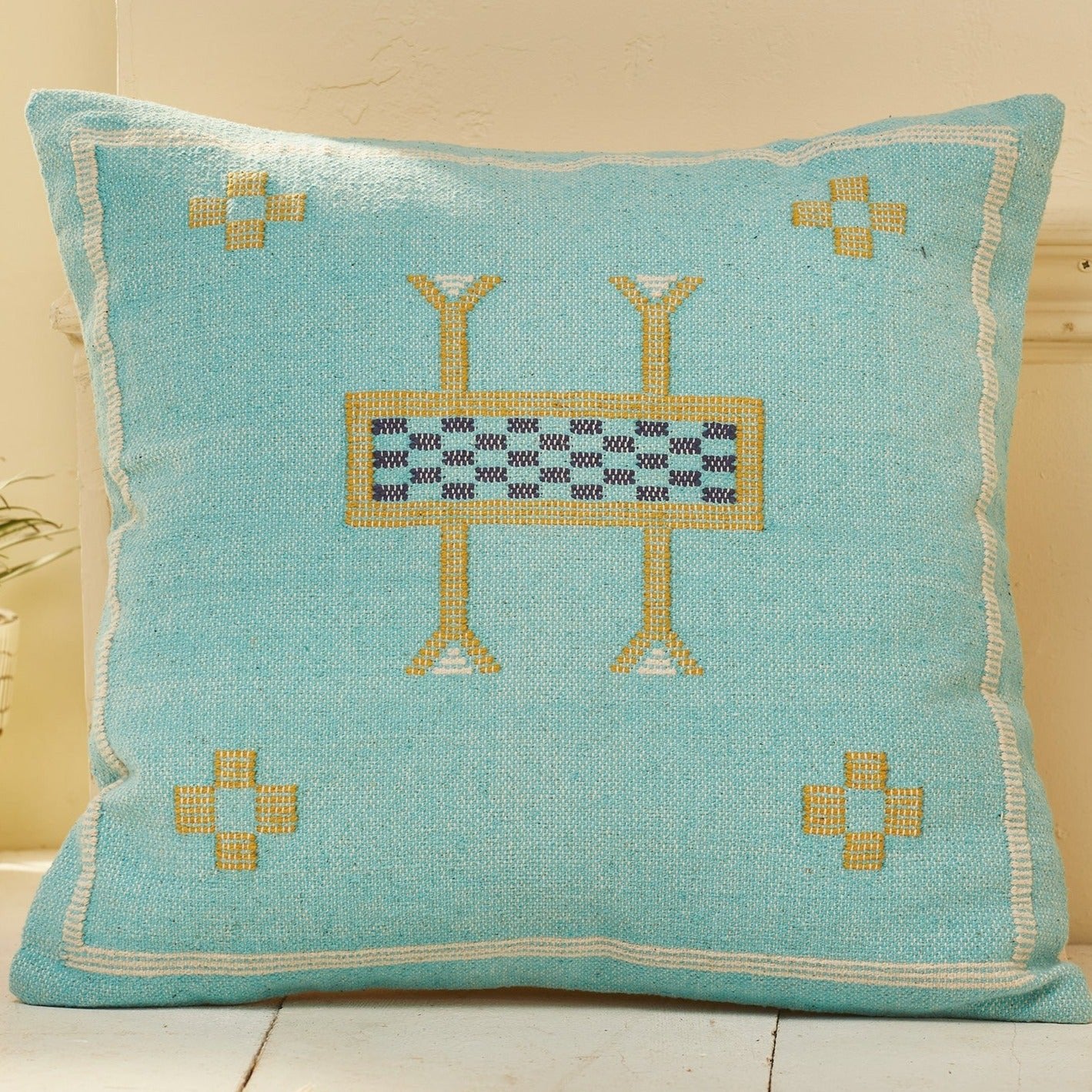 Sahlah Embroidered Cushion - CC316TQ - Uneeka