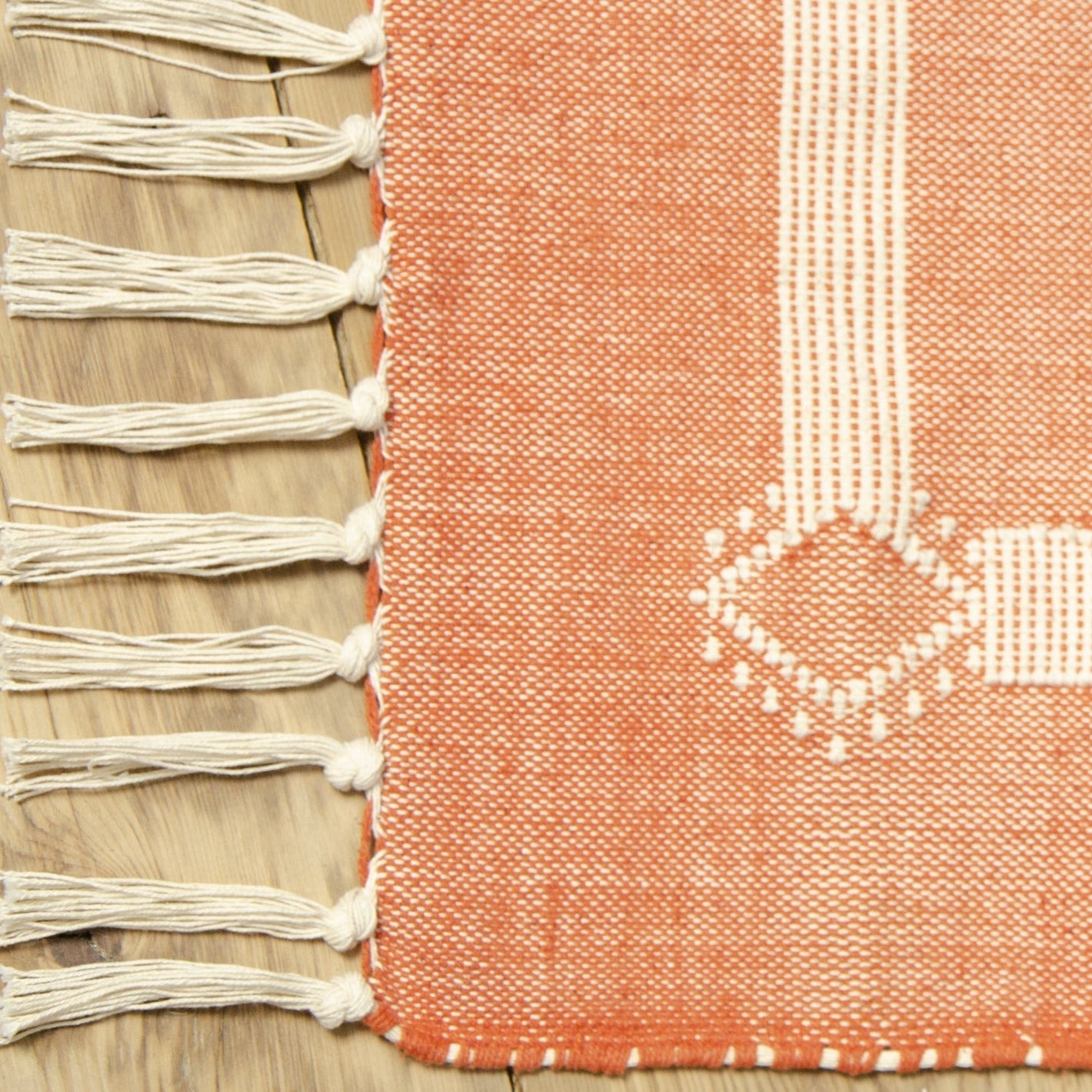 Sahlah Embroidered Tribal Rug | Moroccan Handmade Design | Uneeka