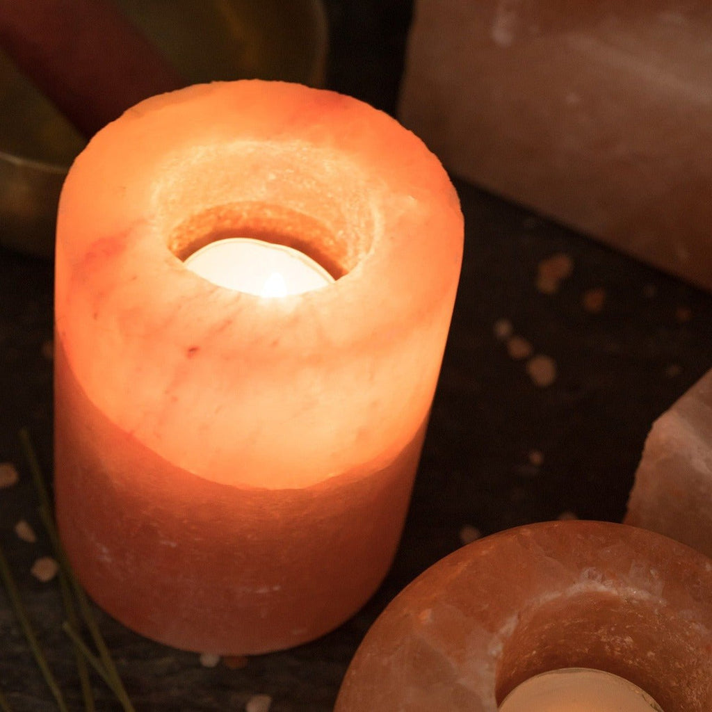 Salt Pillar Tealight Holder - SALT27 - Uneeka