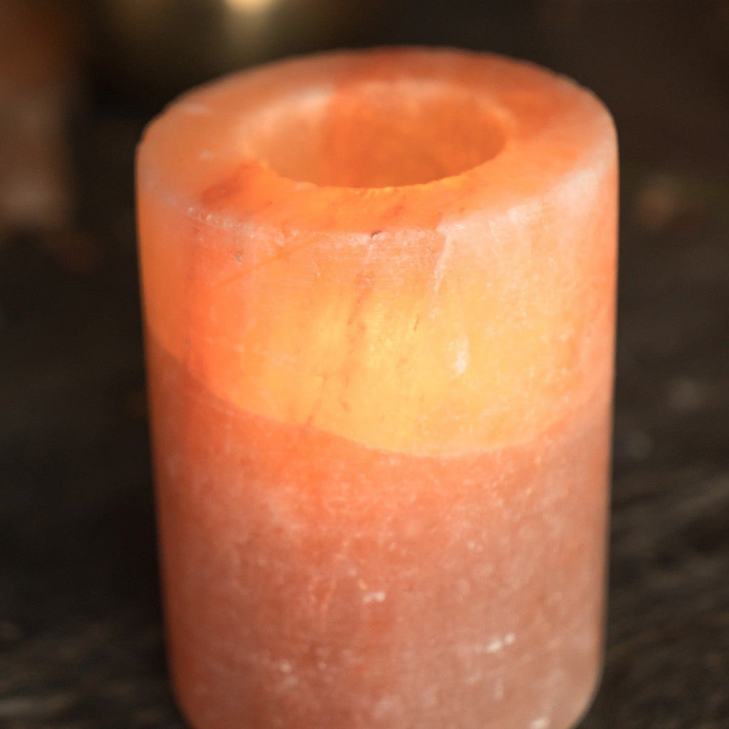 Salt Pillar Tealight Holder - SALT27 - Uneeka