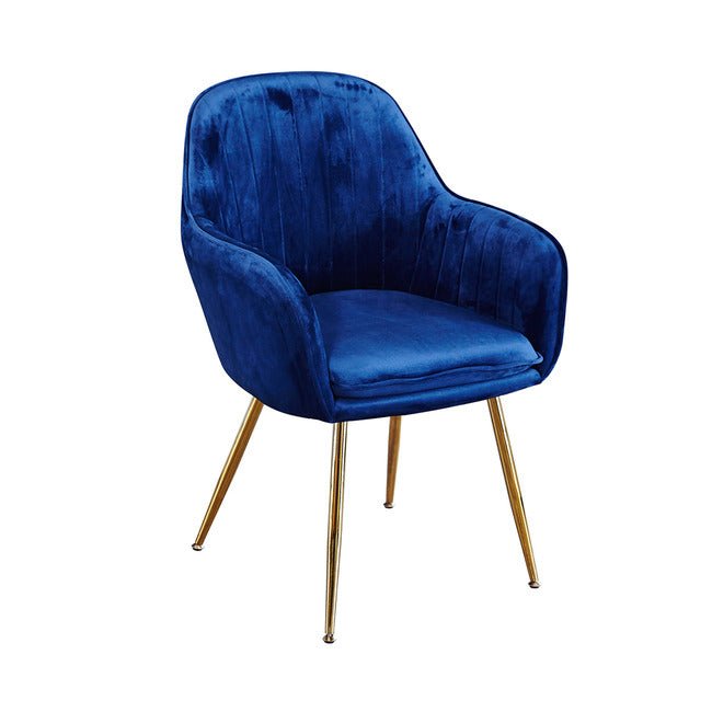 Sara Velvet Chair with Gold Legs - LARACHABLU - Uneeka