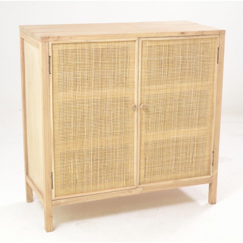 Savana Rattan Two Door Small Cabinet - HAV04 - Uneeka