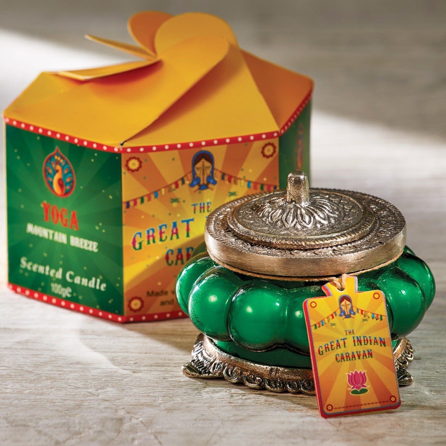 Scented Organic Soy Candle in a Recycled Glass Jar - CA50YG - Uneeka