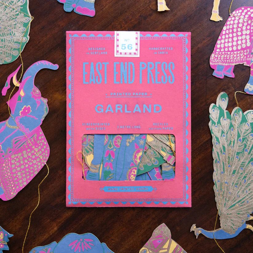 Screen Printed Indian Animal Menagerie Garland - INDIAGARLAND - Uneeka
