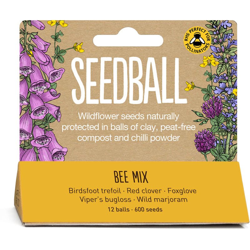 Seedball Hanging Seed Tube Packs - PACK - BEE - Uneeka