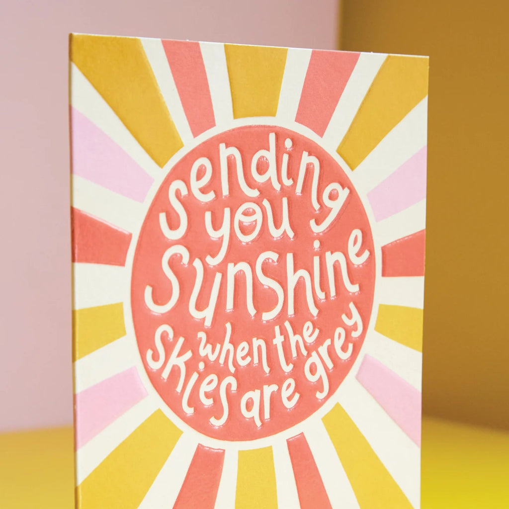 Sending You Sunshine Greetings Card - GDV14 - Uneeka