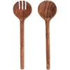 Set Of 2 Acacia Wood Salad Servers - VIN23460 - Uneeka