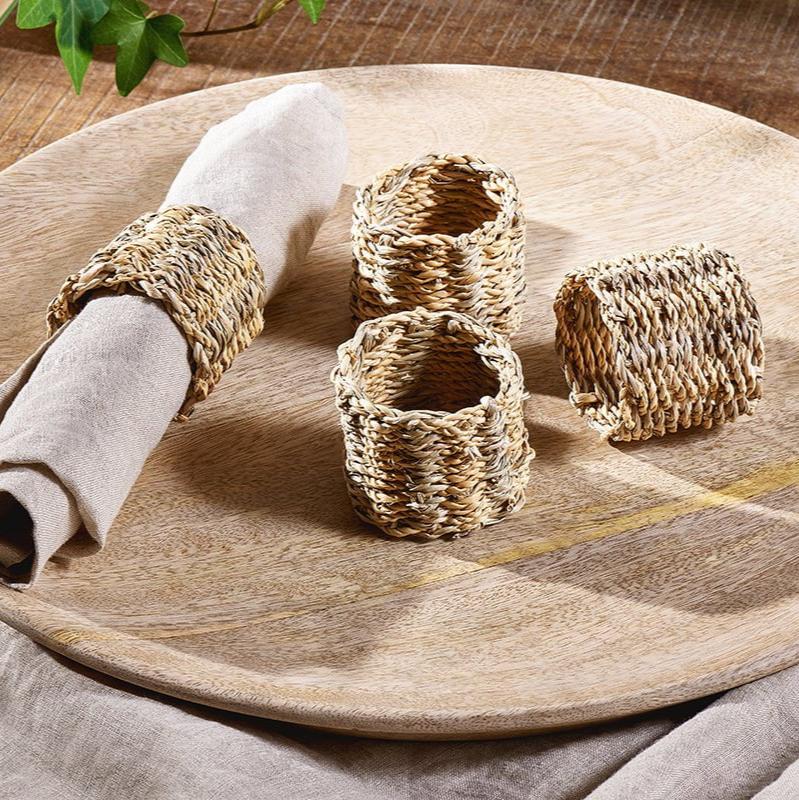 Set of 4 Aarushu Napkin Rings - AR1601 - Uneeka