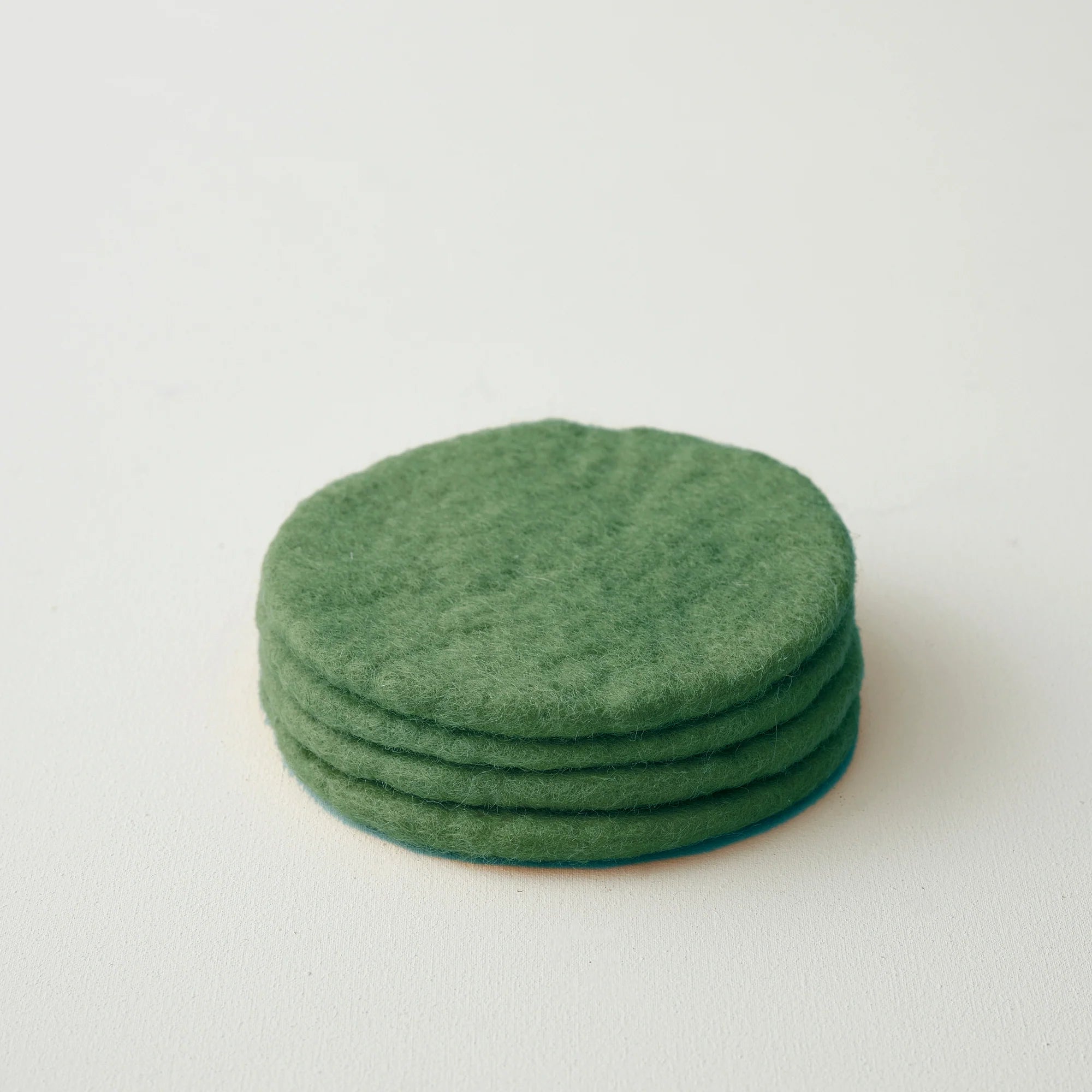 Set of 4 Flat Felted Coasters - 155IVG - Uneeka