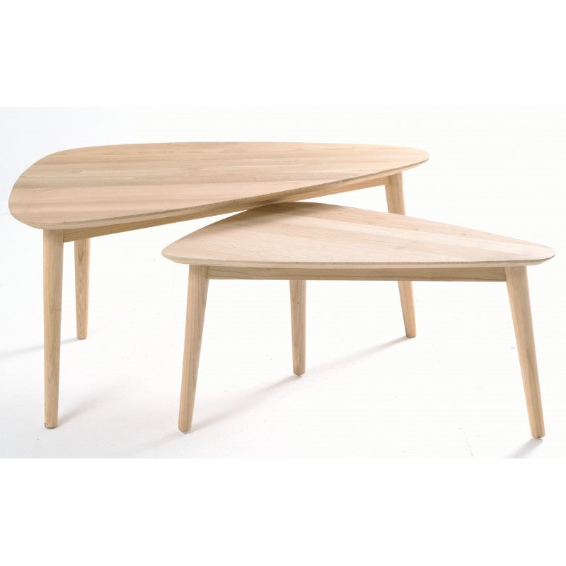 Denmark Coffee Table in both sizes arranged as a nest