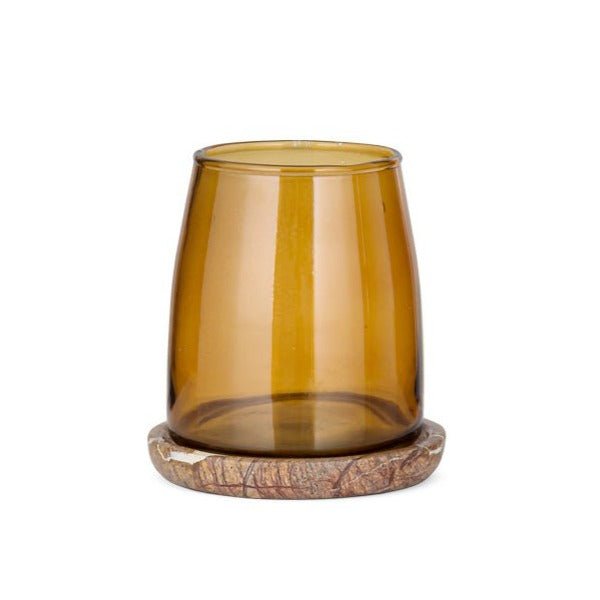 Sikkim Marble & Glass Tealight Holder - SH0302 - Uneeka