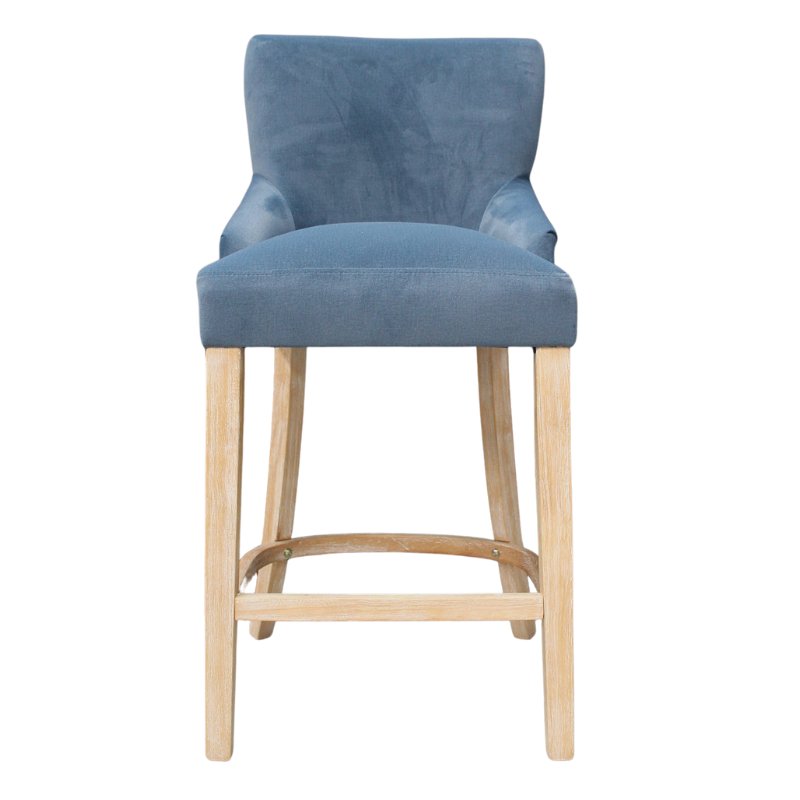 Silas Velvet Bar Stool - VLA304 - Uneeka