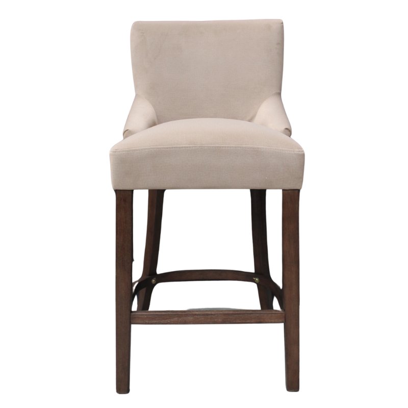 Silas Velvet Bar Stool - VLA306 - Uneeka