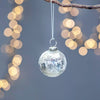 Silver Hammered Round Bauble - MK24983 - Uneeka