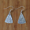 Silver Plated Mini Rounded Triangle Earrings - JEBS6 - Uneeka
