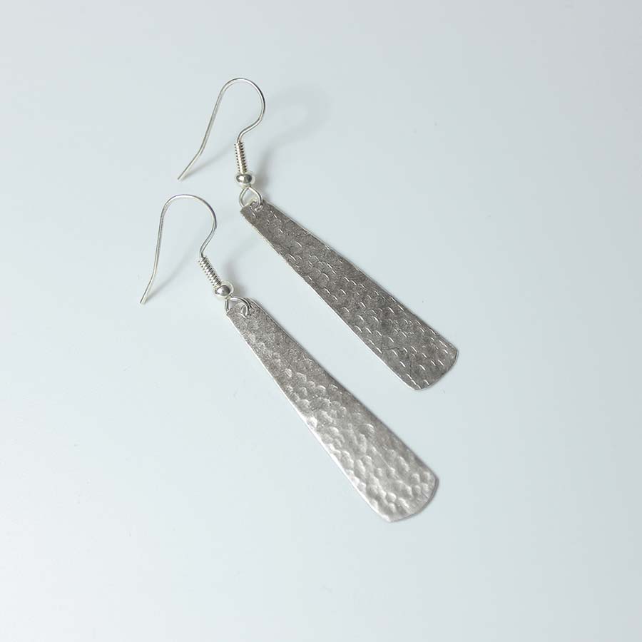 Silver Plated Plain Petal Earrings - JEMS11 - Uneeka