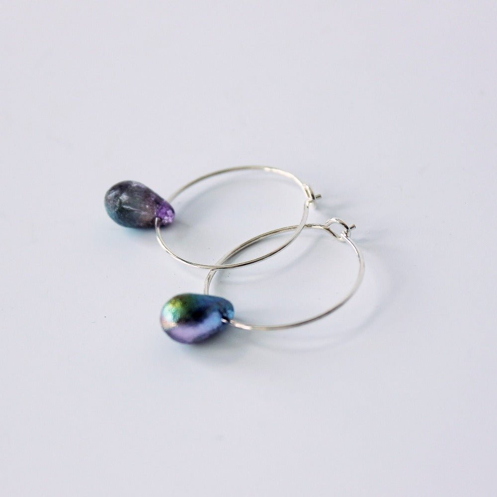 Silver Teardrop Earrings - TDN016 - EARRING - Uneeka