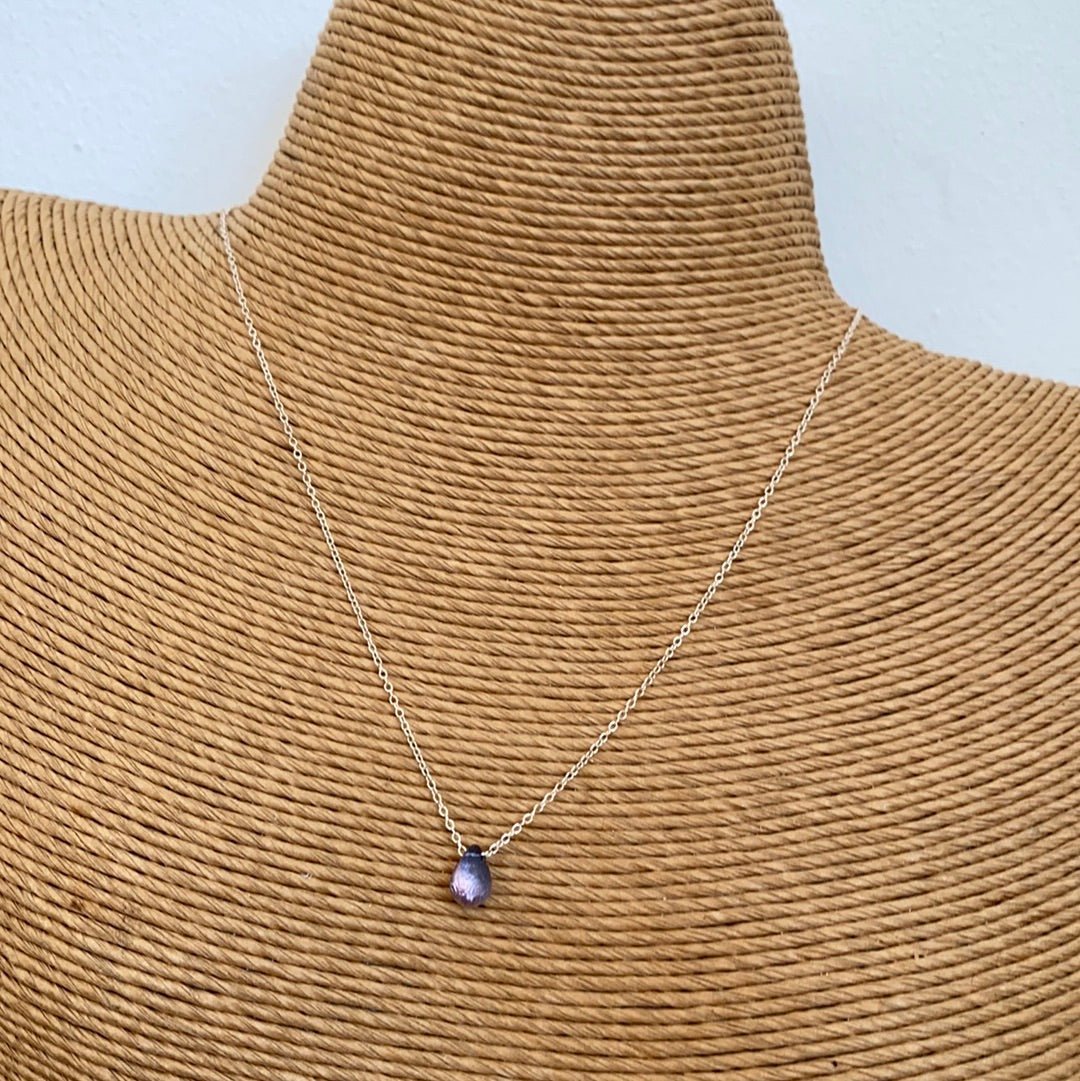 Silver Teardrop Necklaces - TDN015 TDN016 - NECKLACE - Uneeka