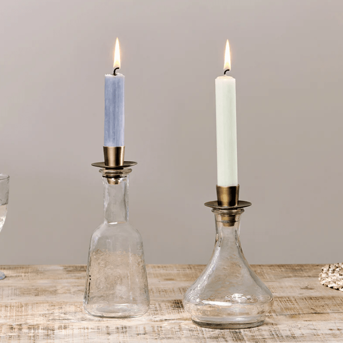 Sirsa Clear Glass Candlestick - SC2902 - Uneeka