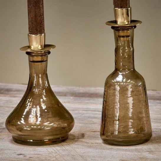 Sirsa Sepia Glass Candlestick - SC2803 - Uneeka